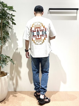 「PENDLETON（ペンドルトン）のアイテム」を使った、sakuさん（メンズ・171cm）の春コーディネート