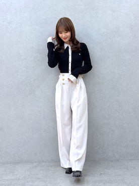 「TONAL（トーナル）のアイテム」を使った、AYUさん（レディース・158cm）の秋コーディネート