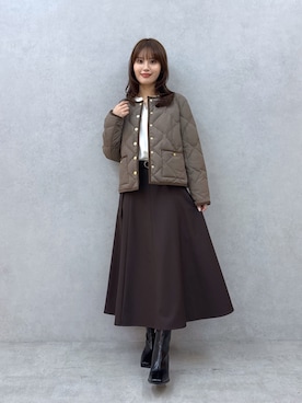 「TONAL（トーナル）のアイテム」を使った、AYUさん（レディース・158cm）の秋コーディネート