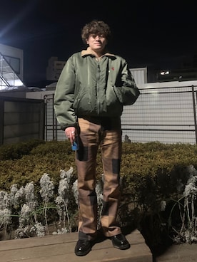 「ANDERSSON BELL（アンダースンベル）のアイテム」を使った、Emanon(エマノン)ミュージシャンさん（メンズ・167cm）の冬コーディネート