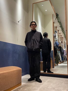 「CIAOPANIC TYPY（チャオパニックティピー）のアイテム（ダウンベスト）」を使った、ユート・ナカムラさん（メンズ・181cm）の秋コーディネート
