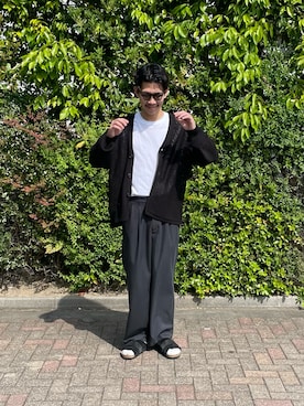 「CIAOPANIC TYPY（チャオパニックティピー）のアイテム（サンダル）」を使った、ユート・ナカムラさん（メンズ・181cm）の春コーディネート