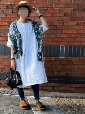 「BIRKENSTOCK（ビルケンシュトック）のZURICH SFB/チューリッヒ ソフトフットベッド スエードレザー ナロー幅（UNISEX）（サンダル）」を使った、：マン’𝚜 𝚠𝚎𝚊𝚛：さん（レディース・167cm）の夏コーディネート