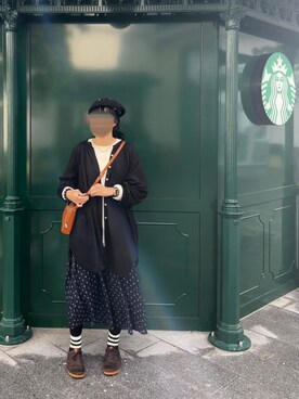 「秋色コーデ」｜「アイテム（ハンチング/ベレー帽）」を使った、：マン’𝚜 𝚠𝚎𝚊𝚛：さん（レディース・167cm）の秋コーディネート