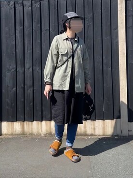 「初夏コーデ」｜「アイテム（キャップ、グレー系）」を使った、：マン’𝚜 𝚠𝚎𝚊𝚛：さん（レディース・167cm）の春コーディネート