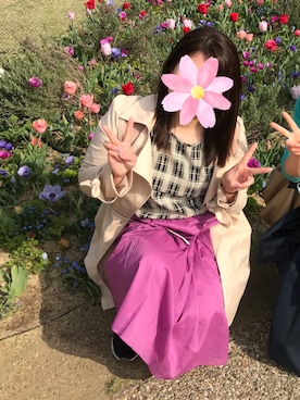 「dazzlin（ダズリン）のアイテム（トレンチコート）」を使った、Kさん（レディース・152cm）の秋コーディネート