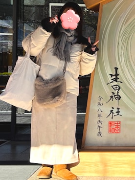 「Chloe（クロエ）のアイテム」を使った、Kさん（レディース・152cm）の冬コーディネート