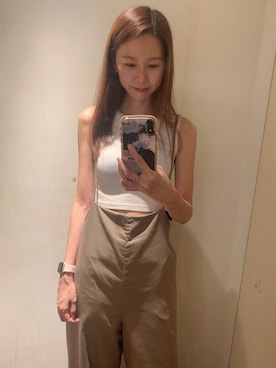 「Ungrid（アングリッド）のアイテム（オールインワン・サロペット）」を使った、Stephanieeeさん（レディース・170cm）の夏コーディネート