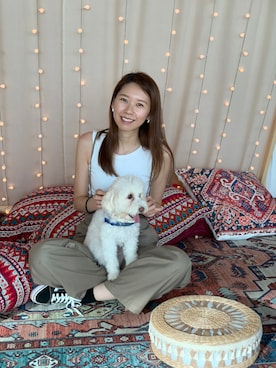 「Ungrid（アングリッド）のアイテム（オールインワン・サロペット）」を使った、Stephanieeeさん（レディース・170cm）の秋コーディネート