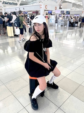 「アイテム（アクセサリー）」を使った、おははさん（キッズ・159cm）の夏コーディネート