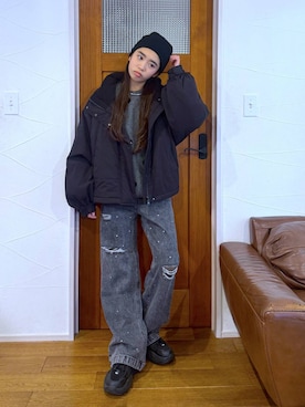 おははさん（キッズ・162cm）の冬コーディネート