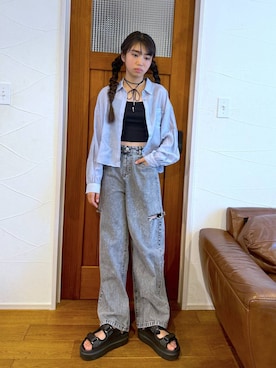 「アイテム（アクセサリー）」を使った、おははさん（キッズ・159cm・40代）の夏コーディネート