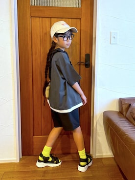 「アイテム（ソックス/靴下）」を使った、おははさん（キッズ・130cm）の夏コーディネート