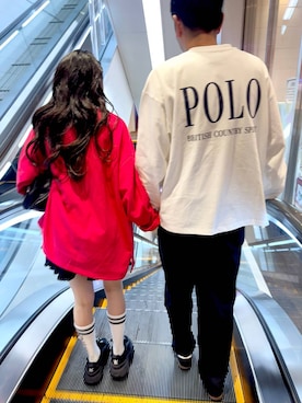 「GLOBAL WORK（グローバルワーク）のアイテム」を使った、おははさん（キッズ・163cm）の春コーディネート