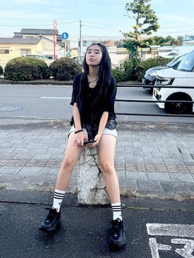 「RAGEBLUE（レイジブルー）のアイテム」を使った、おははさん（キッズ・165cm）の夏コーディネート