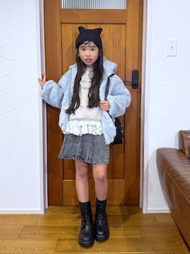 「アイテム（ジャケット/アウター）」を使った、おははさん（キッズ・135cm）の秋コーディネート