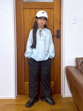 「アイテム（チョーカー）」を使った、おははさん（キッズ・135cm）の秋コーディネート