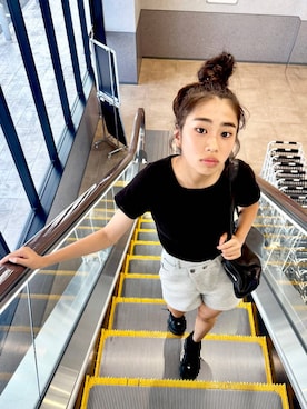 「GLOBAL WORK（グローバルワーク）のアイテム」を使った、おははさん（キッズ・165cm）の夏コーディネート