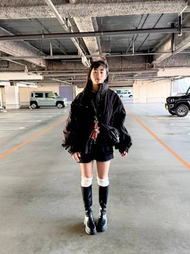 「Heather（ヘザー）のアイテム」を使った、おははさん（キッズ・162cm）の冬コーディネート