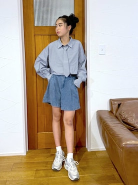 「アイテム（ヘアアクセサリー）」を使った、おははさん（キッズ・162cm・40代）の夏コーディネート