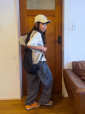 「GLOBAL WORK（グローバルワーク）のアイテム」を使った、おははさん（キッズ・137cm）の夏コーディネート