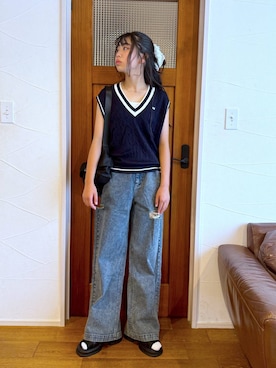 「アイテム（トップス）」を使った、おははさん（キッズ・162cm・30代）の夏コーディネート