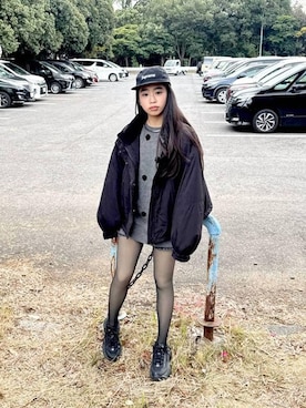 「アイテム（その他アウター）」を使った、おははさん（キッズ・162cm）の冬コーディネート