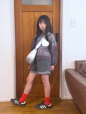 「リラックス」｜おははさん（キッズ・137cm）の春コーディネート
