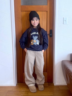 おははさん（キッズ・135cm・40代）の冬コーディネート