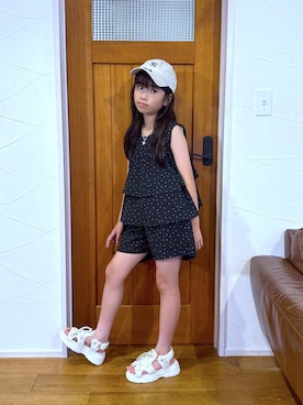 「GLOBAL WORK（グローバルワーク）のアイテム（帽子）」を使った、おははさん（キッズ・137cm）の夏コーディネート