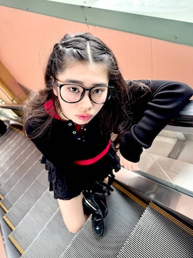 「アイテム（アクセサリー）」を使った、おははさん（キッズ・163cm）の春コーディネート