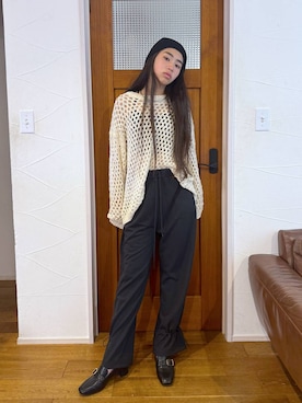 「アイテム（アクセサリー）」を使った、おははさん（キッズ・165cm）の秋コーディネート