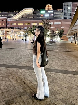 「GLOBAL WORK（グローバルワーク）のアイテム（アクセサリー）」を使った、おははさん（キッズ・165cm）の夏コーディネート