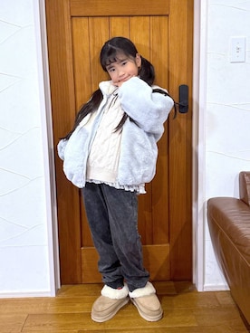 「アイテム（ジャケット/アウター）」を使った、おははさん（キッズ・135cm）の秋コーディネート