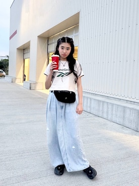 「アイテム（アクセサリー）」を使った、おははさん（キッズ・163cm）の春コーディネート