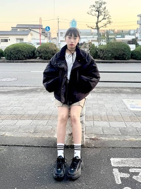 おははさん（キッズ・162cm）の冬コーディネート