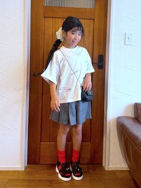 「アイテム（ソックス/靴下）」を使った、おははさん（キッズ・130cm）の夏コーディネート