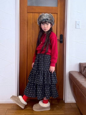 「アイテム（チョーカー）」を使った、おははさん（キッズ・135cm）の秋コーディネート