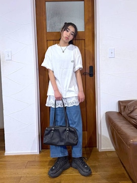 「アイテム（アクセサリー）」を使った、おははさん（キッズ・163cm）の春コーディネート