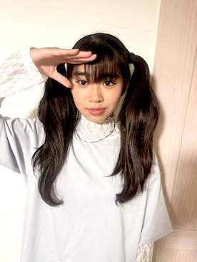 「アイテム（Tシャツ/カットソー）」を使った、おははさん（キッズ・162cm・40代）の夏コーディネート