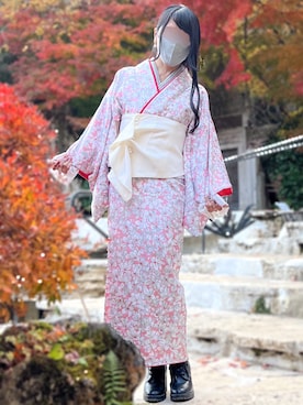 「美術館」｜kaoriさん（レディース・155cm）の冬コーディネート
