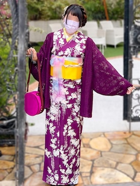 「オーガンジー」｜「アイテム（その他）」を使った、kaoriさん（レディース・152cm）の春コーディネート