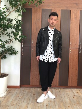 「EDIFICE（エディフィス）のアイテム（スラックス）」を使った、Ryuさん（メンズ・167cm）の冬コーディネート