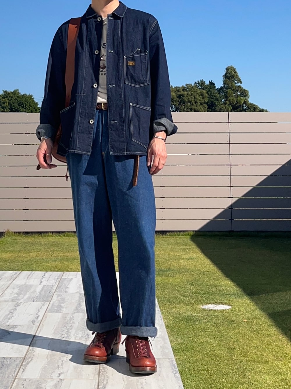 スティーブンソンオーバーオール デニムジャケット ワークジャケット 38 スティーブンソン・オーバーオール デニムジャケット 38