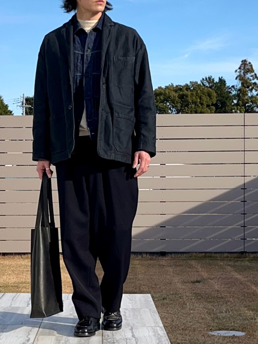 PORTER CLASSICのテーラードジャケットを使った人気ファッション