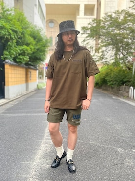 「パナマハット」｜purinさん（メンズ・173cm）の夏コーディネート