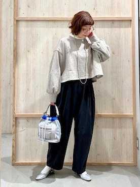 「THE SHOP TK （ザ ショップ ティーケー ）のアイテム（パンプス）」を使った、nakoさん（レディース・158cm）の冬コーディネート