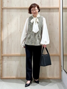 「THE SHOP TK （ザ ショップ ティーケー ）のアイテム（パンプス）」を使った、nakoさん（レディース・158cm）の冬コーディネート