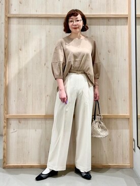 「THE SHOP TK （ザ ショップ ティーケー ）のアイテム（パンプス）」を使った、nakoさん（レディース・158cm）の春コーディネート