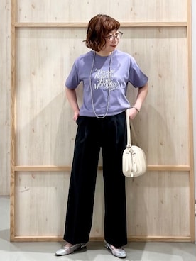 「THE SHOP TK （ザ ショップ ティーケー ）のアイテム（トートバッグ）」を使った、nakoさん（レディース・158cm）の春コーディネート